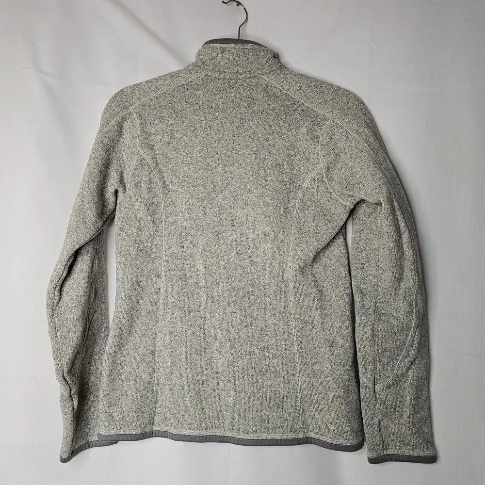Patagonia Women's Better sweater 1/4 Zip fleece Sweater Heathered gray size S